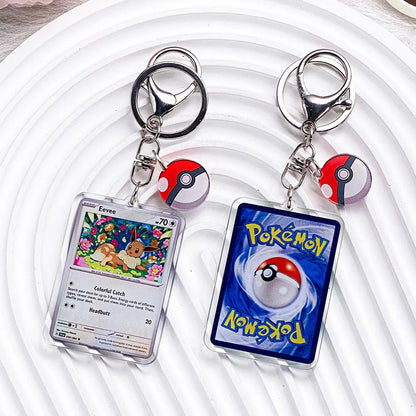 Pokémon Characters Pikachu Bulbasaur Jigglypuff Acrylic Keychain Bag Charms Accessories Backpack Pendant Key Holder Friend Gifts