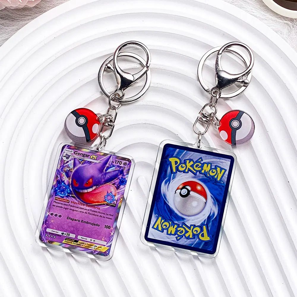 Pokémon Characters Pikachu Bulbasaur Jigglypuff Acrylic Keychain Bag Charms Accessories Backpack Pendant Key Holder Friend Gifts