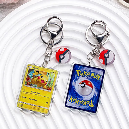 Pokémon Characters Pikachu Bulbasaur Jigglypuff Acrylic Keychain Bag Charms Accessories Backpack Pendant Key Holder Friend Gifts