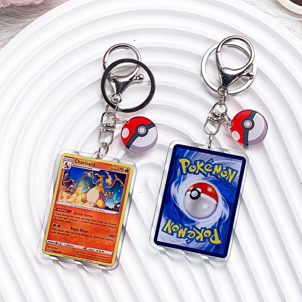 Pokémon Characters Pikachu Bulbasaur Jigglypuff Acrylic Keychain Bag Charms Accessories Backpack Pendant Key Holder Friend Gifts