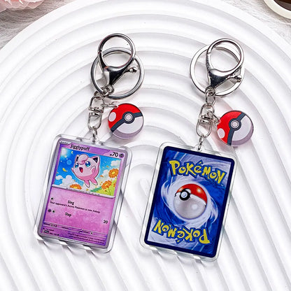 Pokémon Characters Pikachu Bulbasaur Jigglypuff Acrylic Keychain Bag Charms Accessories Backpack Pendant Key Holder Friend Gifts
