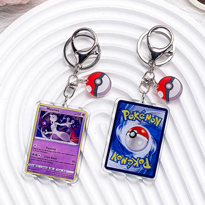 Pokémon Characters Pikachu Bulbasaur Jigglypuff Acrylic Keychain Bag Charms Accessories Backpack Pendant Key Holder Friend Gifts